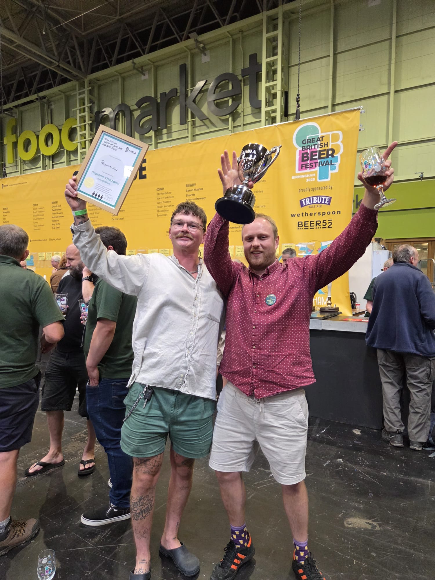 Lewis Elliott and Richard Hickman of Penzance brewery